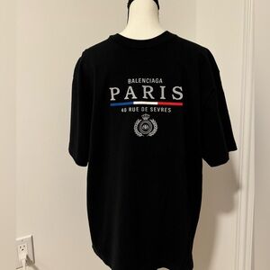 Balenciaga
Black Logo Paris Knitted Cotton T-shirt